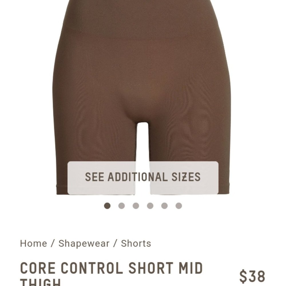 SKIMS core control mid thigh short
